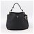Bolsa de mão PRADA Vitterodino em couro preto e dourado Auth 200844V - vista 12