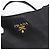 Bolsa de mão PRADA Vitterodino em couro preto e dourado Auth 200844V - vista 19