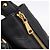 Bolsa de mão PRADA Vitterodino em couro preto e dourado Auth 200844V - vista 9
