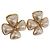 Boucles d'oreilles perles CHANEL Métal Doré CC Auth 197929