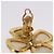 Boucles d'oreilles perles CHANEL Métal Doré CC Auth 197929 - vue 11