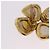 Boucles d'oreilles perles CHANEL Métal Doré CC Auth 197929 - vue 12