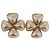 Boucles d'oreilles perles CHANEL Métal Doré CC Auth 197929 - vue 2