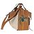 Bolsa de mão LOEWE Hammock Small Canvas Leather 2way Beige Silver Auth 198601M Prata Bege