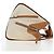 Bolsa de mão LOEWE Hammock Small Canvas Leather 2way Beige Silver Auth 198601M Prata Bege - vista 4