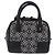 Borsa a mano LOEWE Anagram Amazona 16 Canvas 2way Nero Tono Oro Auth 199041SAM - vista 13