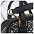 Borsa a mano LOEWE Anagram Amazona 16 Canvas 2way Nero Tono Oro Auth 199041SAM - vista 20