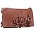 Céline CELINE Shoulder Bag Leather Brown Silver Auth 196983 Silvery