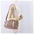 PRADA Handtasche Jacquard 2way Beige Gold Auth 200074V Golden - Ansicht 28