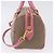 PRADA Handtasche Jacquard 2way Beige Gold Auth 200074V Golden - Ansicht 3