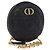 Borsa a tracolla Christian Dior Canage in pelle nera e oro Auth 202146V Nero D'oro