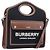 Borsa a mano BURBERRY Canvas 2way Silver Black Auth 202239V Nero Argento