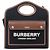 Borsa a mano BURBERRY Canvas 2way Silver Black Auth 202239V Nero Argento - vista 13