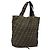 FENDI Zucca Canvas Tote Bag Nylon Braun Schwarz Auth 199977