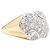 Autre Marque Anello in oro giallo, platino e diamanti a pera e brillanti. - vista 2