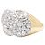 Autre Marque Anello in oro giallo, platino e diamanti a pera e brillanti. - vista 3