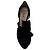 Tacchi Miu Miu in camoscio nero open toe con fiocco in velluto - vista 4