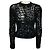 Jil Sander Handgestrickter Pullover mit Pailletten in Schwarz