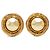 Orecchini a clip Chanel placcati oro con perle finte D'oro