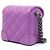 Borsa Crossbody Chanel Mini CC Quilted Lambskin Trunk Like Box Viola Porpora - vista 2