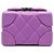 Borsa Crossbody Chanel Mini CC Quilted Lambskin Trunk Like Box Viola Porpora - vista 3