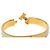 Bracciale Clic H PM stretto in smalto dorato Hermès D'oro - vista 5
