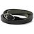 Bracciale Wrap Triple Tour Hermès in pelle Box Calf nera Nero - vista 2