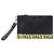 Clutch Prada Saffiano nera con stampa banana Nero