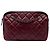 Borsa Camera Ballerine Chanel Large Bicolor Red in vitello matelassé CC Diamond Rosso