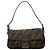 Borsa a spalla Baguette Fendi Zucca Canvas Marrone
