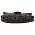 Borsa a spalla Baguette Fendi Zucca Canvas Marrone - vista 3