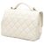 Borsa Chanel Medium Quilted Caviar Business Affinity Top Handle Flap Bianca Bianco - vista 2