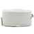 Clutch rotonda Chanel CC Chevron in shearling bianco con catena e tracolla - vista 3