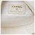 Clutch rotonda Chanel CC Chevron in shearling bianco con catena e tracolla - vista 4