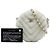 Clutch rotonda Chanel CC Chevron in shearling bianco con catena e tracolla - vista 7