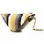 Bolsa tiracolo Prada Canvas Canapa Baiadera amarela com logo triangular Amarelo - vista 2