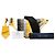 Bolsa tiracolo Prada Canvas Canapa Baiadera amarela com logo triangular Amarelo - vista 6