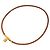 Collana Choker Kite in pelle marrone Hermès