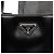 Piccola Tote Aperta Prada in Mesh con Paillettes Nera con Logo Nero - vista 5