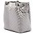 Borsa secchiello Chanel Urban Spirit Small in vitello iridescente argento con motivo Chevron - vista 2