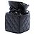 Borsa bucket Mini Quilted Calfskin con coulisse Chanel Nera Nero - vista 2