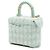 Borsa Chanel Mini Tweed Crush con manico e tracolla, Verde - vista 2