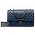 Borsa a tracolla Chanel Large Quilted Sheepskin Beauty Lock blu - vista 6