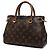 Borsa Satchel Louis Vuitton Monogram Pallas BB Marrone - vista 2