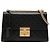 Padlock Borsa a tracolla Gucci Medium Guccissima con lucchetto, Nera Nero