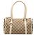 Borsa Boston Gucci GG Canvas Abbey D Ring Beige