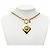Collana con pendente Chanel CC placcata oro a forma di diamante D'oro - vista 6