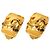 Orecchini a clip Chanel CC placcati oro D'oro