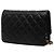 Borsa a tracolla Chanel CC Chic Wallet on Chain in pelle d'agnello matelassé nera Nero - vista 2