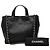 Borsa Tote Satchel Lady Coco Shopping Chanel Medium in vitello trapuntato nero - vista 7